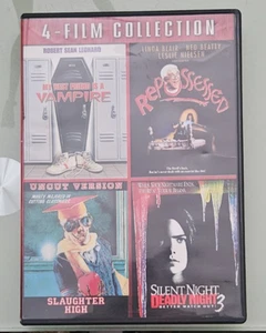 4 film horror SLAUGHTER HIGH / REPOSSESSED / MY BEST FRIEND IS A VAMPIRE + DVD - Imagen 1 de 1