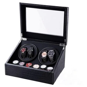 Watch Winder for Automatic Watches, Ultra Quiet Motor, 4 Spaces, 6 Extra Stor... - Picture 1 of 9