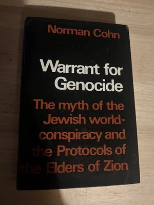 Warrant for Genocide HCDJ 1967 1st US Edition By Norman Cohn - Image 1 of 4