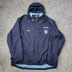 Mens Vintage England Umbro Nationwide Navy Blue Football Jacket - Size XXL - Picture 1 of 9