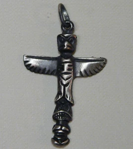 TOTEM Pendentif En Argent BRUNITO 925 Argent Sterling - Picture 1 of 1
