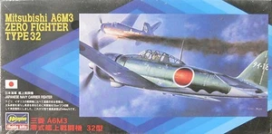Hasegawa Plastikmodellbausatz Maßstab 1:72 Mitsubishi A6M3 Zero Fighter Typ 32 - Bild 1 von 1