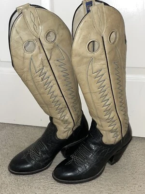 Womens Panhandle Slim Exotic High Boots Size 7.5 Foto 1 de 4