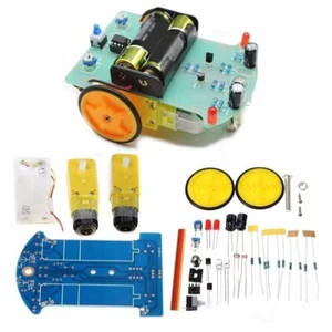 Châssis Robot Suivi Voiture Intelligente 2WD Robuste avec Moteur de Réduction - Photo 1/7