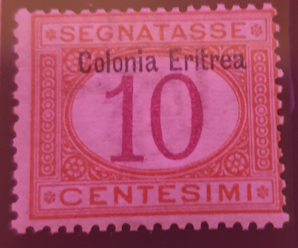Francobollo Nuovo Colonia Eritrea 1903. Segnatasse 10 cent. - Immagine 1 di 1