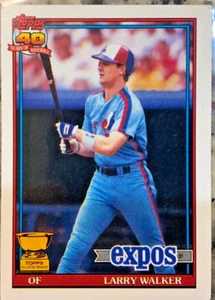 1991 Topps - Larry Walker #339 - Imagen 1 de 2
