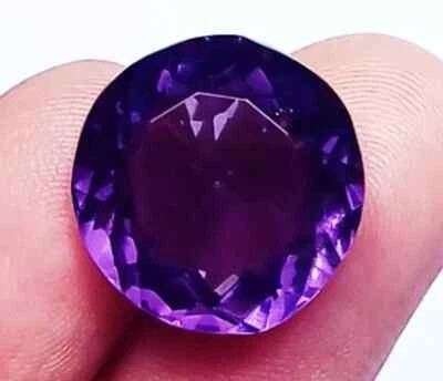 Purple Tanzanite Round Cut 10 To 12 Ct Certified Loose Gemstone H457 - Image 1 of 4