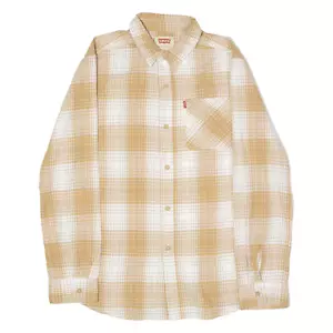 LEVI'S Jungen Flanellhemd braun kariert langarm XL - Bild 1 von 6