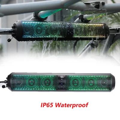 KEMIMOTO 28 In RGB UTV Sound Bar SXS Wireless Speaker For Polaris Can am CForce - Image 1 of 4