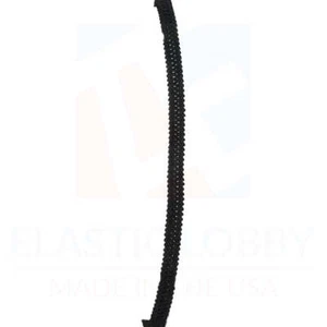 Elástico tejido negro 1/8" (3 mm) - Hecho en EE. UU. - Imagen 1 de 10
