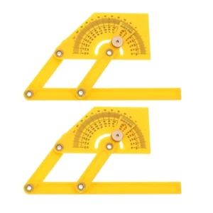2 Stück Holzbearbeitung Winkel Winkelmesser Winkelsucher Zimmerei Lineal Messwerkzeug - Bild 1 von 12
