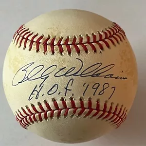 Billy Williams signiert ""HOF 1987" Rawlings National League Baseball-BAS AB96374 - Bild 1 von 2