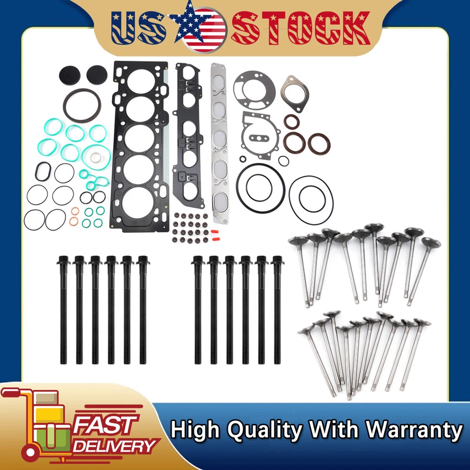 Cylinder Head Gasket Set w/Intake & Exhaust Valves for 2012-2015 Volvo S60 2.5L — 第 1/4 张图片