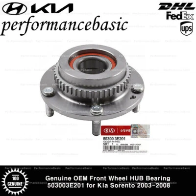 Cojinete de cubo de rueda delantera genuino OEM 503003E201 para Kia Sorento 2003-2008 Foto 1 de 2