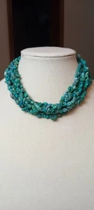 Kenneth Lane Vintage Turquoise Beaded Necklace - Picture 1 of 5