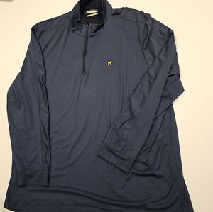 Jack Nicklaus Golf Mens 1/4 Zip Pullover Long Sleeve Golf  Blue Shirt - Size XXL