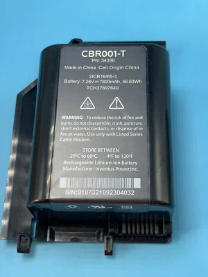 Inventus Power Cable Modem Battery CBR001-T 34336 - Image 1 of 3