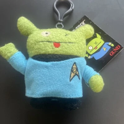 Star Trek Uglydoll OX Mr. Spock Monstruo Llave Clip 3.5” Peluche Gund Foto 1 de 2
