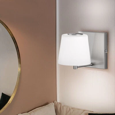 WOFI Wandlampe Wandleuchte Touchdimmer Esszimmerleuchte USB Glas Akku LED H 17 cm