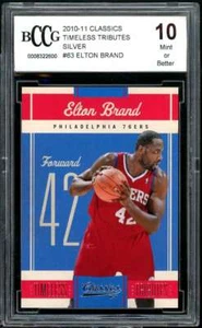 Elton Brand 2010-11 Panini Classics Timeless Tributes Silver #63 BGS BCCG 10 - Picture 1 of 2