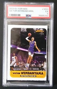 2023 Sports Illustrated For Kids Victor Wembanyama #1053 PSA 5 EX ROOKIE 🔥🔥
