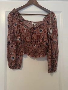 Neu mit Etikett! Coco & Jaimeson Shirt Gr. XL Damen Blumen Crop Top Mehrfarbig - Bild 1 von 7