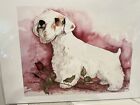 Sealyham Terrier With Rose Ltd Ed 11x14 Singed Print By Van Loan