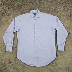 Camisa Sid Mashburn Para Hombre Grande L Azul Manga Larga Bolsillo Informal 100% Algodón - Imagen 1 de 15