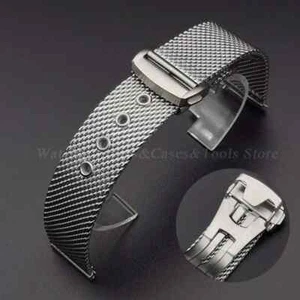 Cinturino orologio acciaio inox maglia 20 mm 22 mm per Omega 007 per Seamaster 300 - Foto 1 di 10