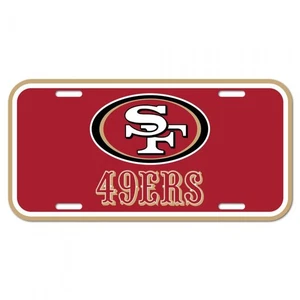 Wincraft NFL License Plate Sign - San Francisco 49ers - Picture 1 of 2