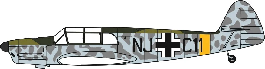 OXFORD AVIATION 1/72 DUXFORD MESSERSCHMITT BF108 AC107S - Image 1 of 1