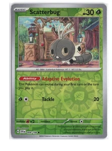 Scatterbug 008/198 Reverse Holo - SV01: Scarlet & Violet Base Set - NM - Picture 1 of 2