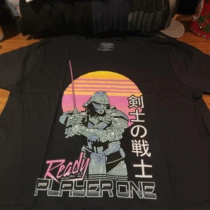 NUEVA Camiseta Ready Player One Samurai Negra Talla XL - Imagen 1 de 3