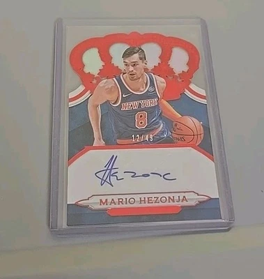 2018-19 Crown Royale Mario Hezonja die cut autograph auto 12/49 KNICKS  - Image 1 of 2