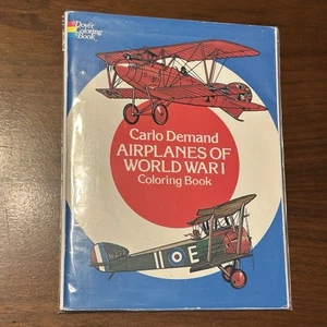 AIRPLANES OF WORLD WAR I Coloring Book ( Dover Coloring Book ) - UNUSED - Picture 1 of 13