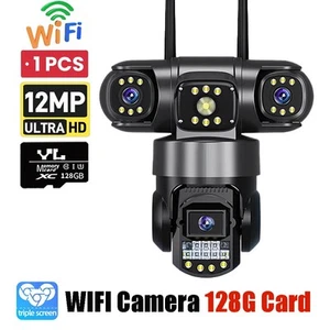 Telecamera di videosorveglianza a 3 obiettivi Telecamera CCTV di rete Wifi 360 - Foto 1 di 6