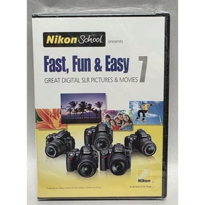 DVD instructivo escolar Nikon diversión rápida y fácil 7 D3000 D3100 D5000 D5100 D7000 - Imagen 1 de 2