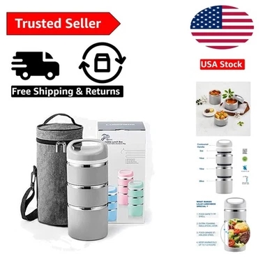 Versátil lonchera térmica 43 oz con sellos de silicona - Ideal para niños y adultos Foto 1 de 4