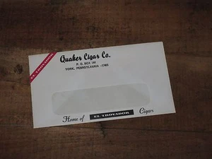 Vintage QUAKER CIGARS CO. " El Trovador " Envelope YORK Pennsylvania PA - Picture 1 of 1