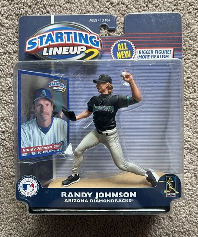 Hasbro Randy Johnson Arizona Diamondbacks 2001 Starting Lineup 2 Figure & Card Cover