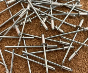 2.4mm x 6mm Flat Head Rivets Aluminium Alloy Blind Hole Fastener Multi Qty - Picture 1 of 2