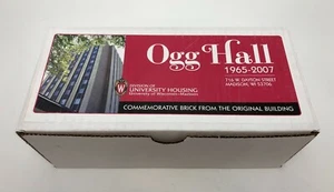 OGG HALL UW-Madison Wisconsin 1965-2007 COMMEMORATIVE BRICK #7/200 Badgers Bucky - Picture 1 of 7