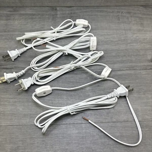 4 PCS 6FT Power Cord Cable 2 Wire Light Fixture With ON/OFF Switch - Picture 1 of 5
