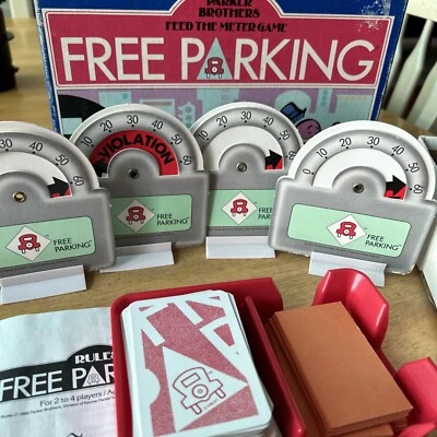 Vintage 1988 Parker Brothers FREE PARKING Card Game Complete - Image 1 of 4