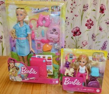 NEW Barbie + Chelsea TRAVEL BUNDLE (FWV20 & FWV25) - 2 Dolls & Many Travel Accs
