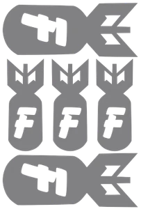 F Bomb Multi Pack 2 Sticker Vinyl Decal Drift Race Car Window Funny Japan Jdm - Picture 1 of 18