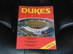 1987 PCL CHAMPIONSHIP CALGARY AT ALBUQUERQUE DUKES MINOR LEAGUE BASEBALL PROGRAM - Picture 1 of 3