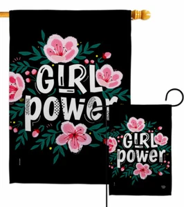 Girl Power Garten Flagge Feminsm Unterstützung Deko klein Geschenk Hof Haus Banner - Bild 1 von 17