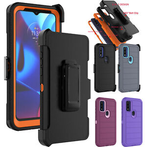 For Moto G Pure/Power/Stylus/G 5G 2022 Belt Clip Case Cover /Screen Protector