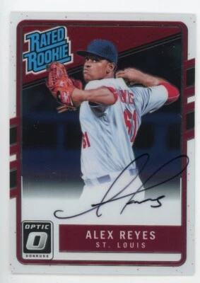 Alex Reyes 2017 Panini Donruss Optic Rated Rookie RC Auto Autograph #RRS-AR - Image 1 of 3